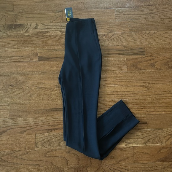 Polo Ralph Lauren women’s pleated high waist navy...